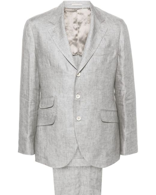 Brunello Cucinelli single-breasted linen suit