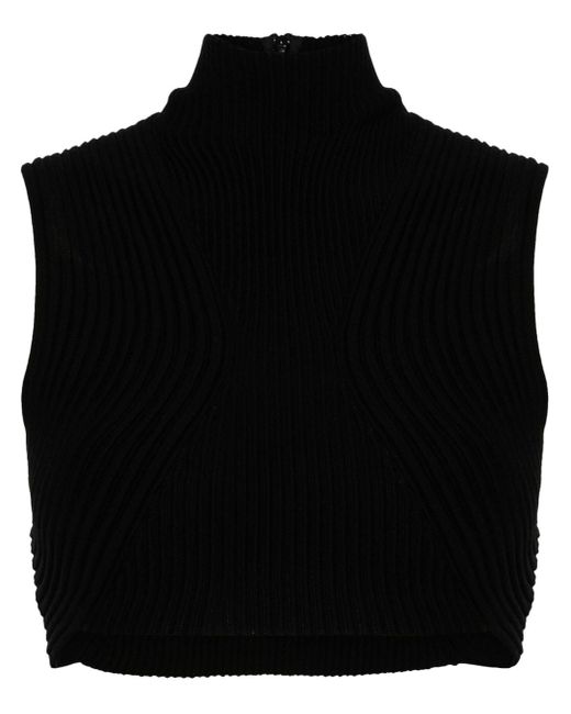 Chloé ribbed-knit crop top