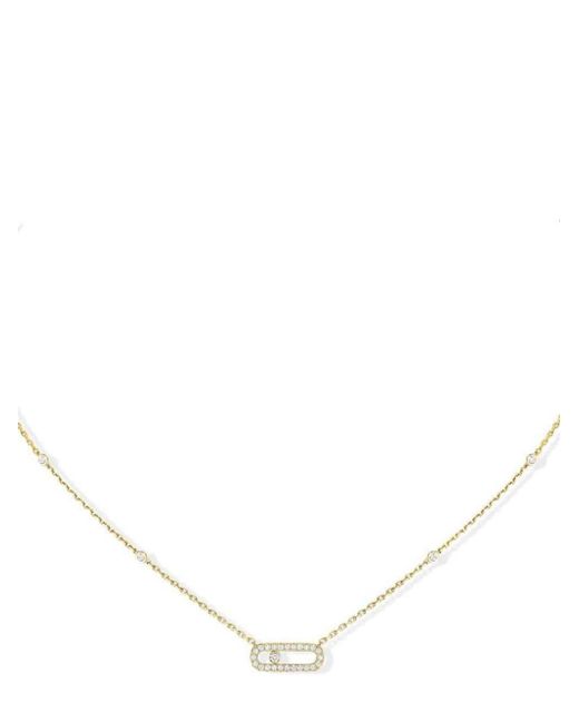 Messika 18kt gold Move Uno diamond necklace