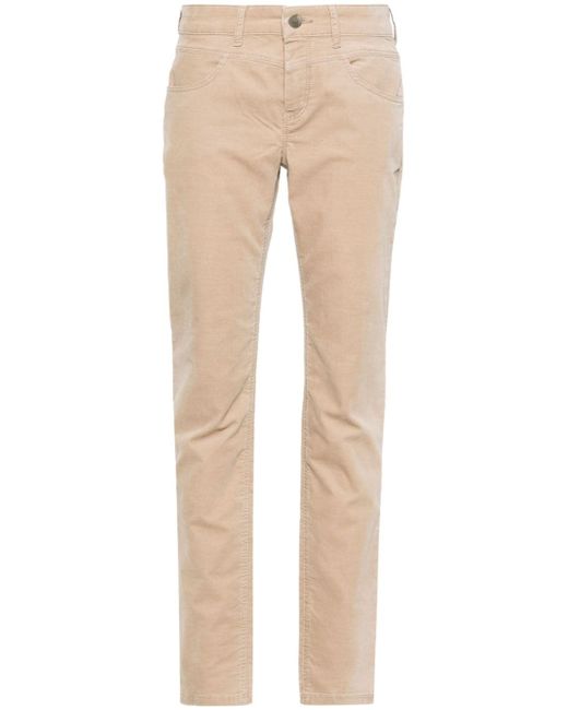 Mac slim-cut velvet trousers