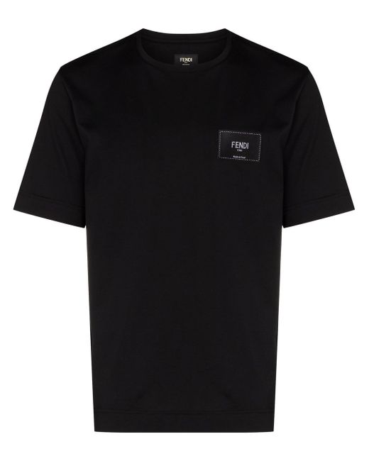Fendi logo-patch short-sleeve T-shirt