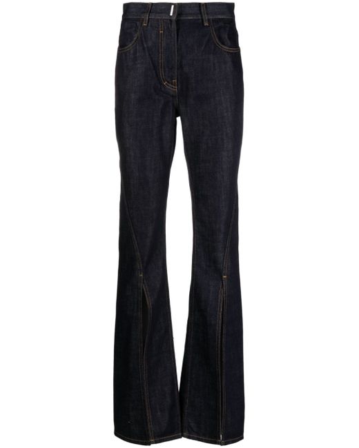 Givenchy front-slit flared jeans