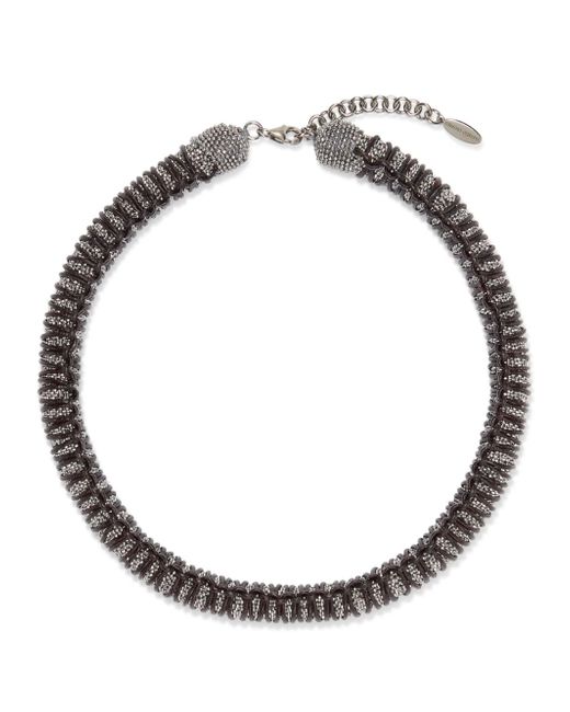 Brunello Cucinelli Monili bead-embellished choker necklace