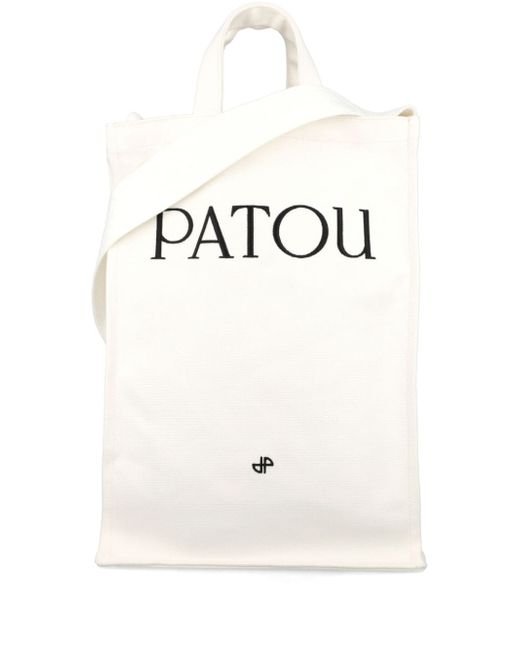 Patou logo-print vertical tote bag