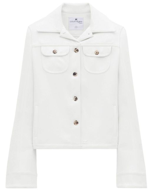 Courrèges single-breasted twill jacket