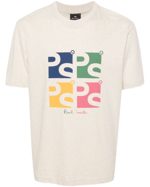 PS Paul Smith logo-print cotton-blend T-shirt