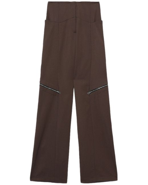 Kiko Kostadinov Murrumbidgee high-waist wide-leg trousers