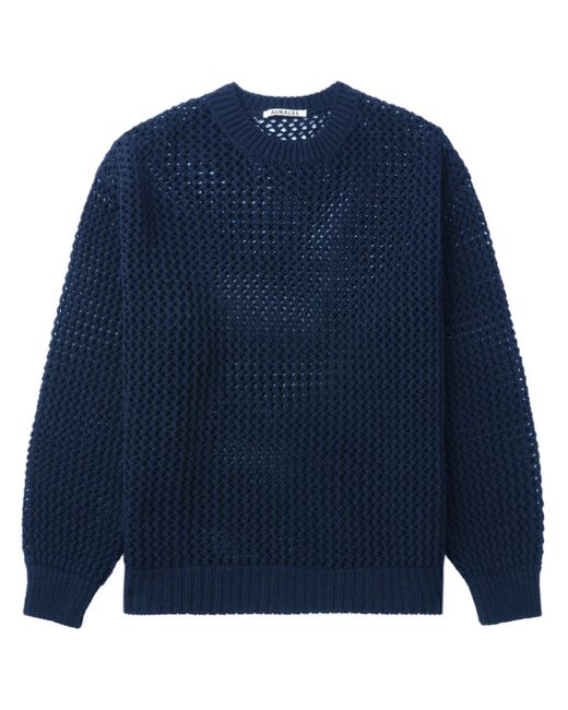 Auralee open-knit jumper