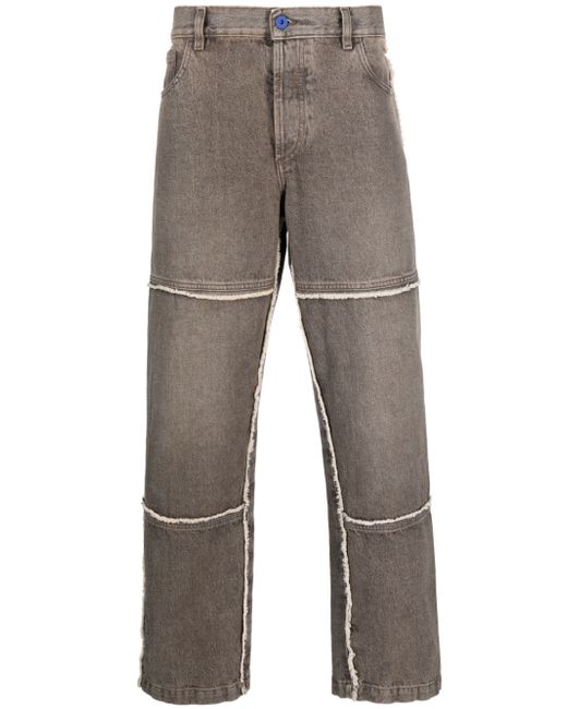 Marcelo Burlon County Of Milan frayed-trim straight-leg jeans