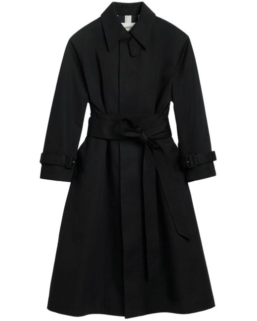 AMI Alexandre Mattiussi belted trench coat