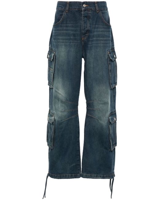 Misbhv Dirt Bath wide-leg cargo jeans
