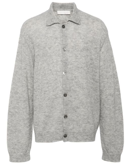 Our Legacy pointed-flat collar button-down cardigan