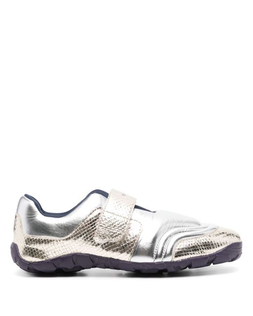 Wales Bonner Jewel touch-strap metallic sneakers