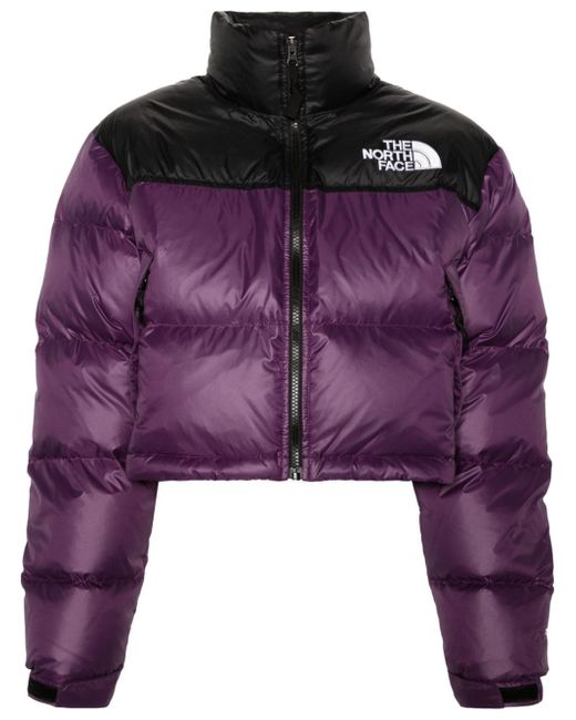 The North Face Nuptse colour-block puffer jacket