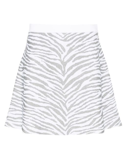 Michael Michael Kors zebra-pattern knitted skirt