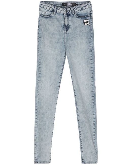 Karl Lagerfeld Ikonik 2.0 high-rise skinny jeans