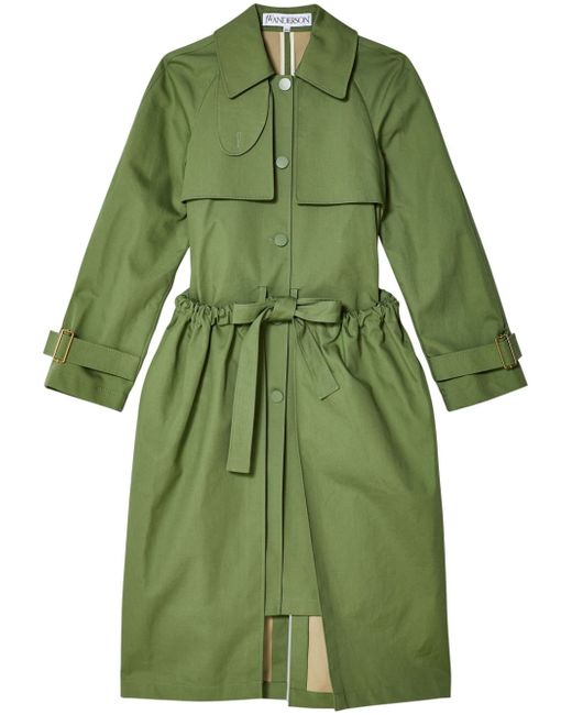 J.W.Anderson gathered-detail belted trench coat
