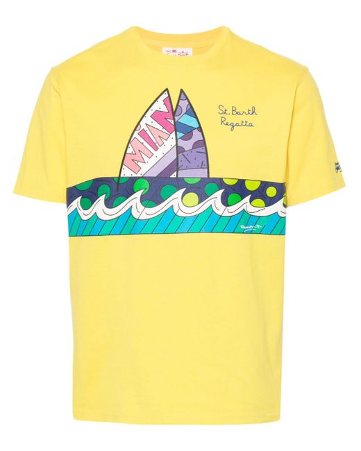 Mc2 Saint Barth x Britto surfboard-print T-shirt