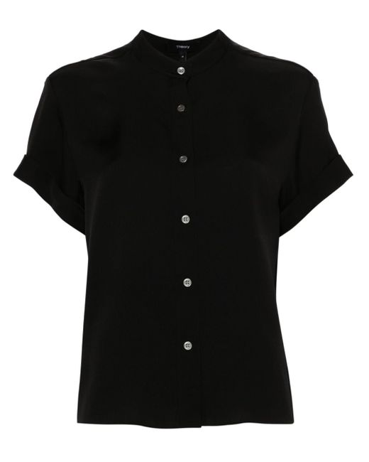 Theory stand-up collar shirt