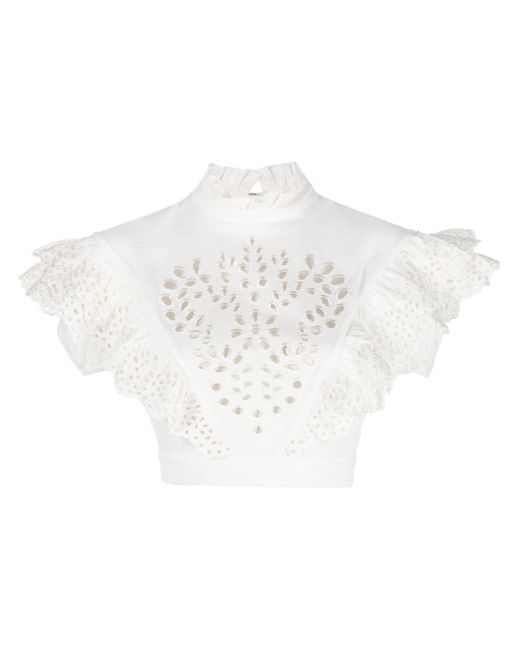 Sportmax perforated cotton blouse