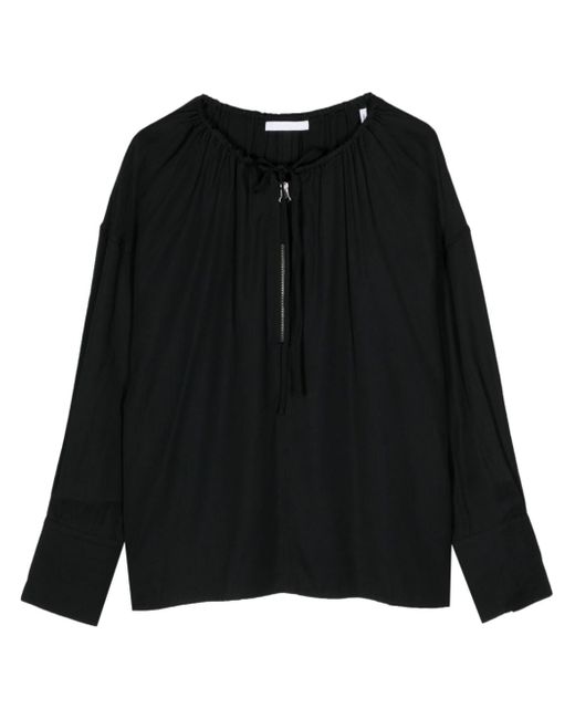 Helmut Lang half-zip blouse