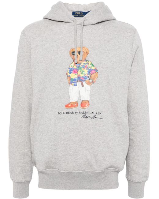 Polo Ralph Lauren Polo Bear print cotton-blend hoodie
