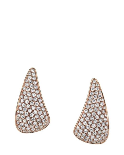 Anita Ko 18kt rose gold diamond claw earrings