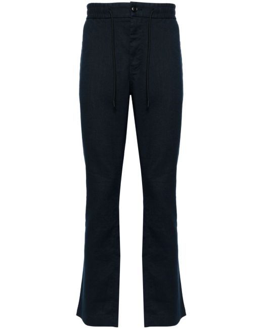 Boss Sanderson straight-leg linen-blend trousers