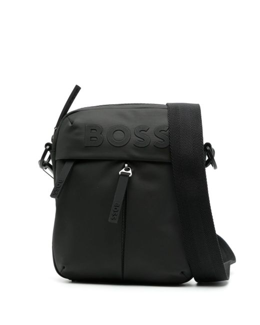 Boss Stormy logo-embossed crossbody bag