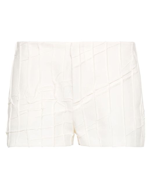 Blumarine pleat-detail shorts