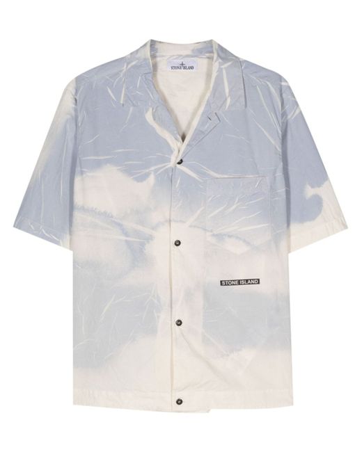 Stone Island abstract short-sleeved shirt