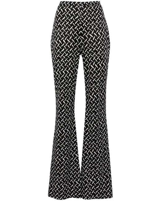 Diane von Furstenberg Brooklyn high-waisted flared trousers