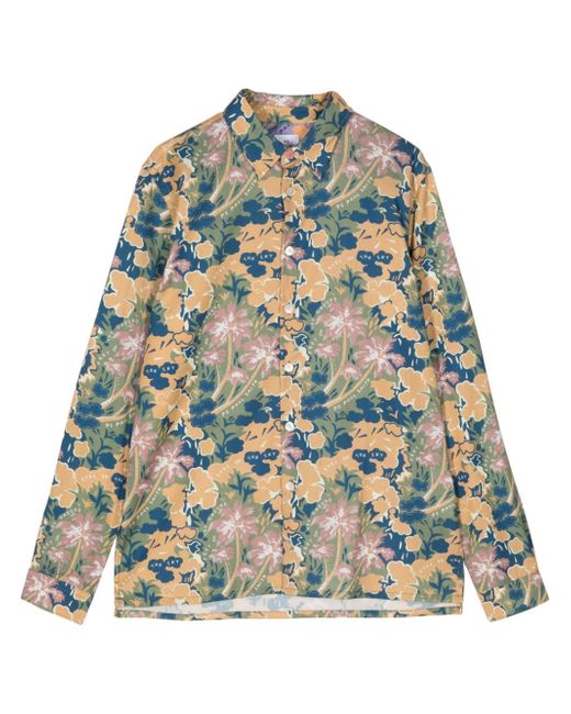 PS Paul Smith floral-print lyocell-cotton shirt