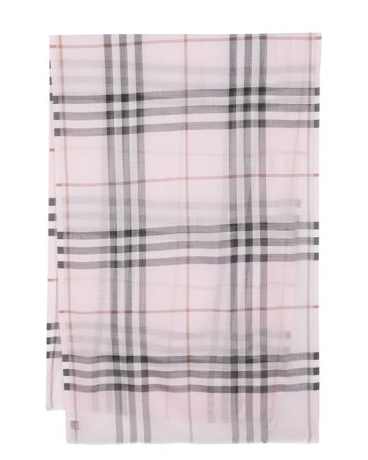 Burberry Giant Check wool-blend scarf