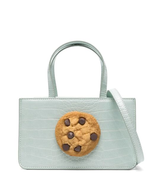 Puppets and Puppets small Cookie snakeskin-effect tote bag
