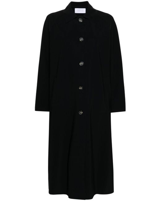 Harris Wharf London A-line long-sleeve parka coat