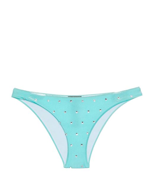 Dsquared2 crystal-embellished velvet bikini bottom