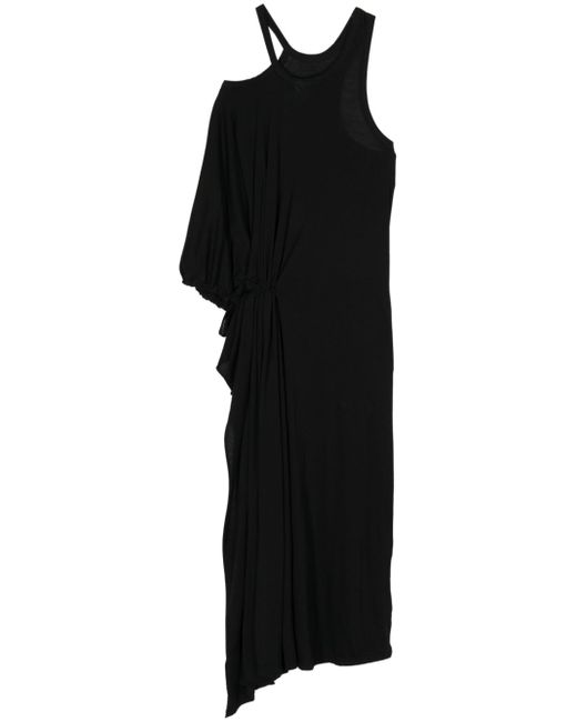 Yohji Yamamoto asymmetric midi dress