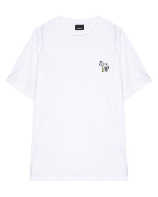 PS Paul Smith 3D Zebra-print organic-cotton T-shirt