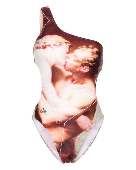 Vivienne Westwood The Kiss one-shoulder swimsuit