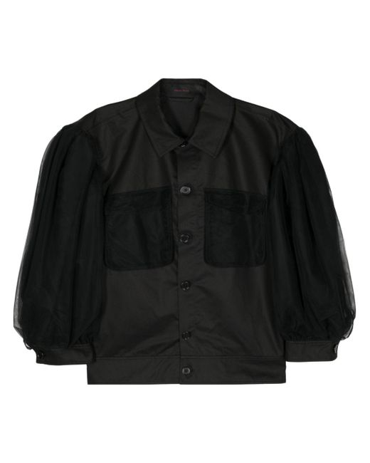 Simone Rocha sheer-overlay bomber jacket