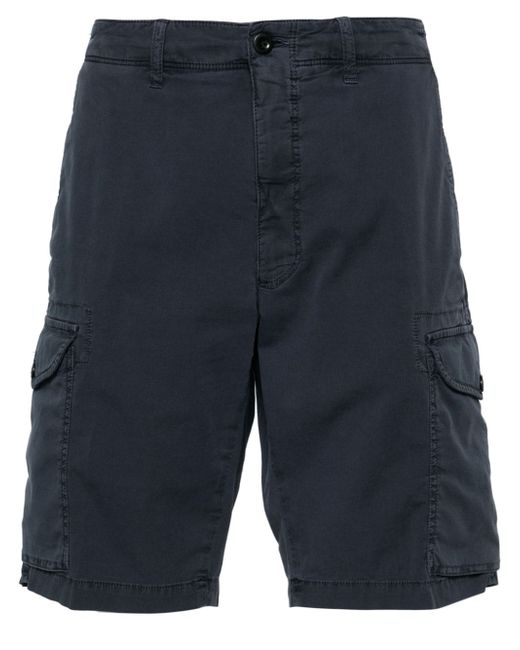 Incotex textured cotton cargo shorts