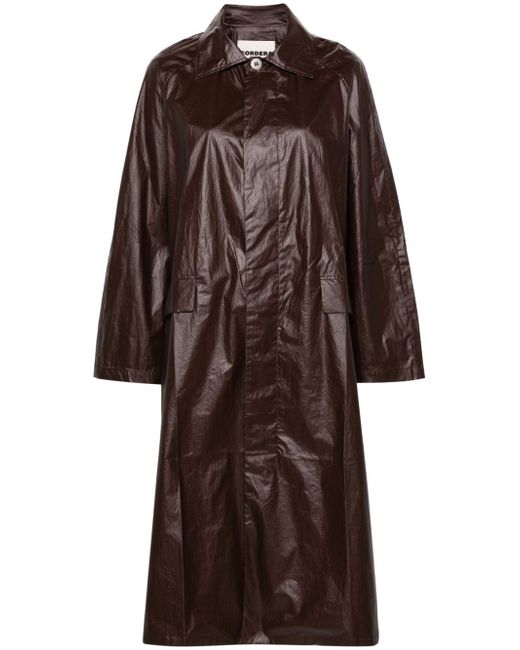 Cordera single-breasted coated trench coat