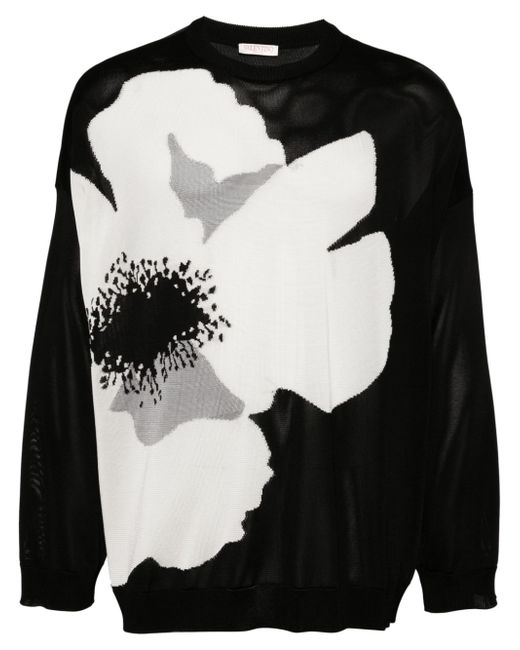 Valentino Garavani Flower-print cotton-jersey sweatshirt