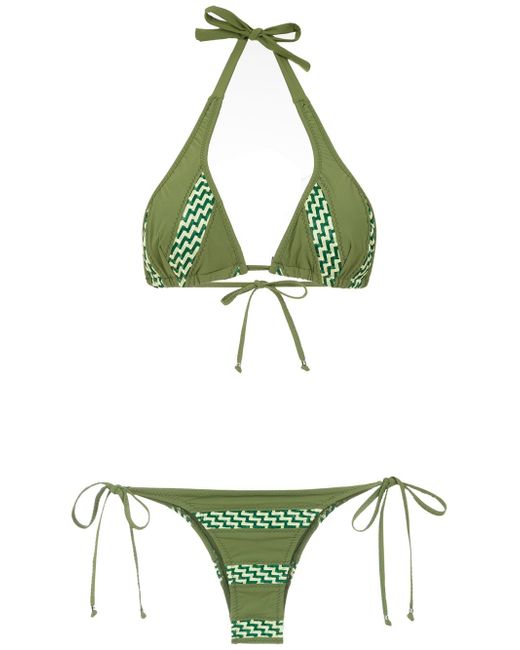 Amir Slama panelled bikini set