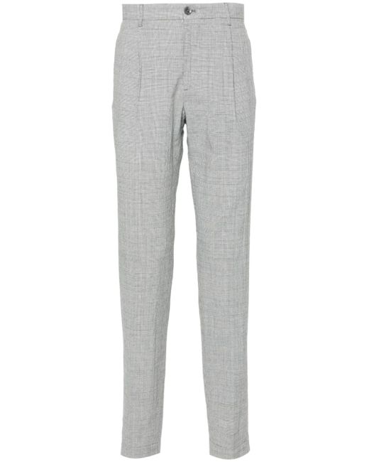 Incotex houndstooth tapered trousers