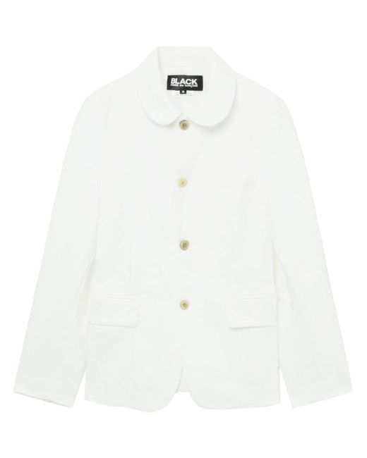 Comme Des Garcons Black rounded-collar single-breasted jacket