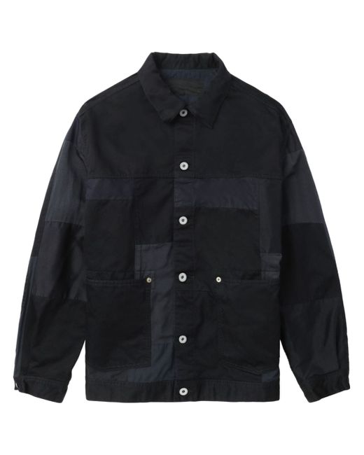 Comme Des Garçons Homme Plus button-up patchwork shirt jacket