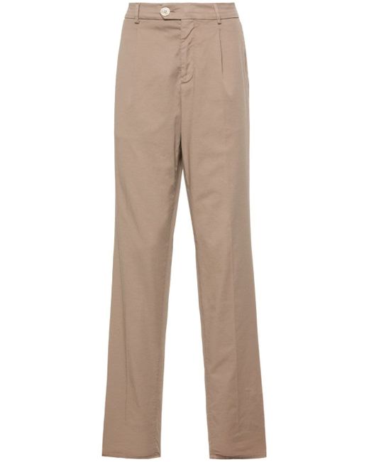 Brunello Cucinelli cotton twill tapered trousers
