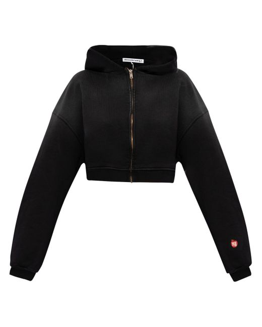 Alexander Wang zip-up cropped hoodie